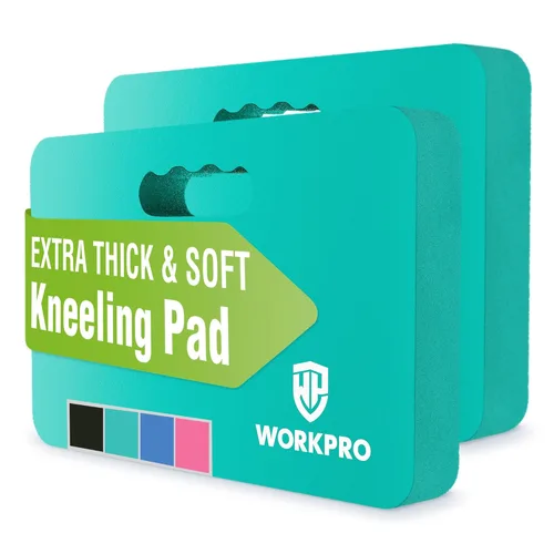 Miniatura 14 de WORKPRO Almohadilla de rodillas extra gruesa, amortiguación de espuma suave para la rodilla, alfombrilla grande de espuma para arrodillarse
