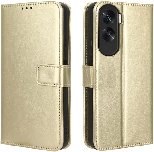 Miniatura 2 de Funda para Honor X50i, funda de cuero con tapa para Honor X50i 5G CRT-AN00 Case Gold Oro