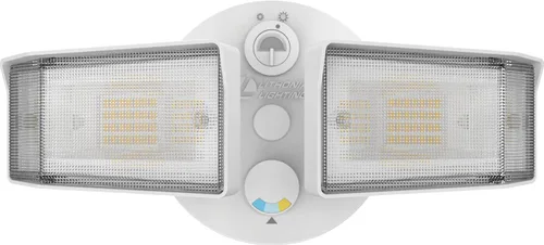 Miniatura 5 de Lithonia Lighting HomeGuard - Luces LED de 2 luces LED para exteriores, sensor de anochecer a amanecer, lúmenes ajustables, color seleccionable