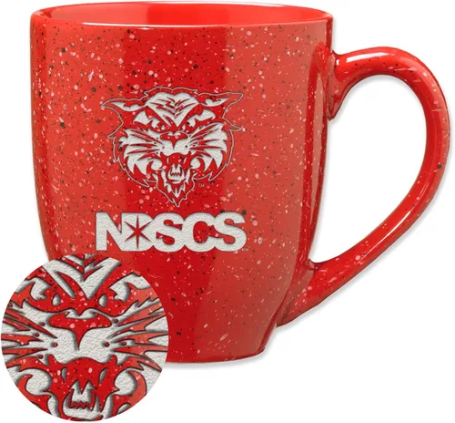 Miniatura 220 de Rico Industries NCAA Virginia Tech Hokies Maroon - Taza de café de cerámica grabada con láser, color del equipo, 16 onzas