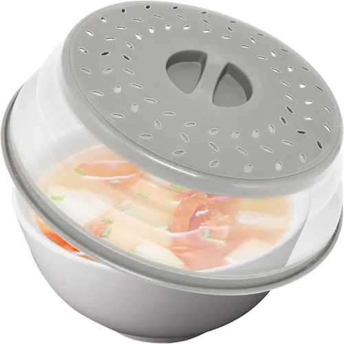 Miniatura 9 de Paquete de 3 fundas plegables para microondas, protector de salpicaduras, tapa de microondas ventilada para alimentos, sin BPA, TPR, apto