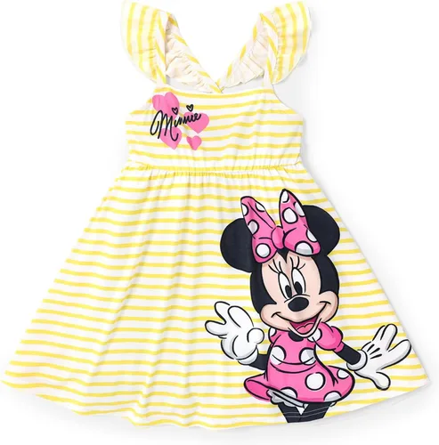 Miniatura 23 de Disney Vestido de princesa Minnie Mouse Frozen Elsa para niñas, con volantes, sin mangas, entrecruzado, ropa de verano para bebé a niño pequeño