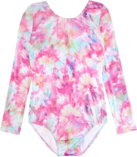 Miniatura 30 de HOZIY - Leotardos de manga larga para niñas, de gimnasia, para niños pequeños, trajes florales de unicornio, galaxia, arco iris, patrón de rayas