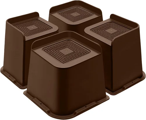 Miniatura 30 de ANNKUT Elevadores de cama de 1 pulgada resistentes, elevadores de muebles para cama, escritorio, mesa, sofá, sofá, elevadores de cama de gran