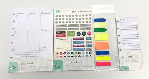 Miniatura 44 de Talia - Repuestos para cuaderno de espiral (páginas punteadas, Junior (5.5 x 8.5 pulgadas))