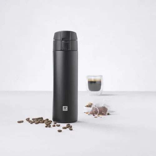 Miniatura 2 de Zwilling 39500-508-0 Taza de viaje 15.2 fl oz Negro, 18/8 acero inoxidable