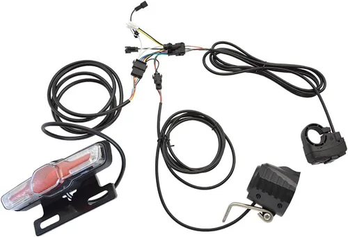 Miniatura 6 de Ebike - Juego de luces delanteras y traseras, focos LED nocturnos, piezas de modificación de ciclismo, kit de luces de advertencia delanteras