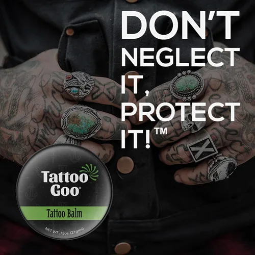 Miniatura 3 de Tattoo Goo Original Tamaño de Viaje para Cuidado de Tatuajes, Bálsamo Natural para Tatuajes con Cera de Abejas y Manteca de Cacao, Ungüento Calmante