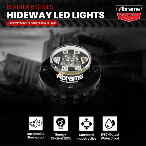 Miniatura 2 de Abrams. Faros escamoteables LED, Ámbar/Blanco