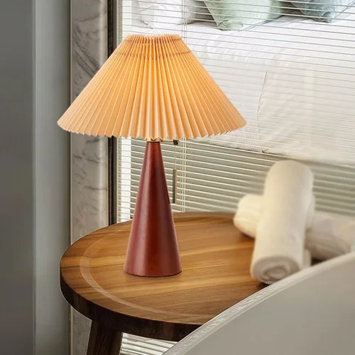 Miniatura 3 de BGGJJ Lamp for Desk Simple Retro Log Style Table Lamp Study Bedroom Bedside Table Lamp Desk Lamps for Home Office(A)