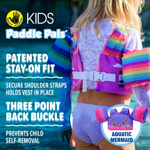 Miniatura 4 de Body Glove Paddle Pals - Chaleco salvavidas para niños aprobado por la Guardia Costera para aprender a nadar PFD