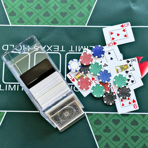 Miniatura 4 de SEETOOOGAMES 4 barajas de Blackjack claro zapato de trato