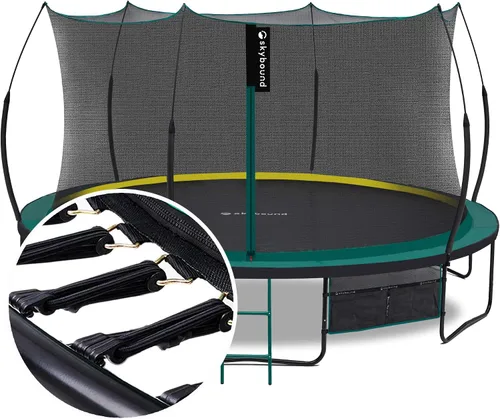 Miniatura 17 de SkyBound Trampolín sin Resortes de 14 PIES 12 PIES 10 PIES 8 PIES 6 PIES para Niños y Adultos - Trampolines Recreativos con Revestimiento