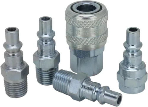 Miniatura 3 de Milton S-213 1/4" NPT A Style Acoplador y enchufe Kit – 5 piezas