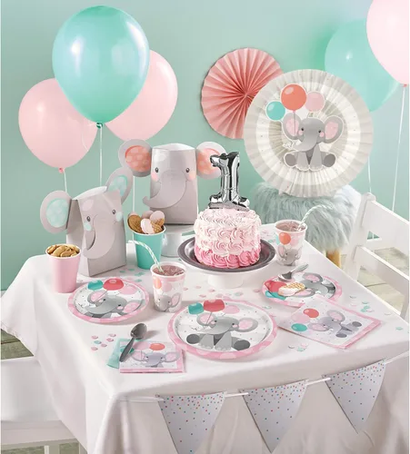 Miniatura 3 de Creative Converting Platos de postre encantadores de elefantes, 8