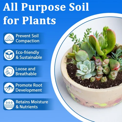 Miniatura 3 de Halatool Tierra para macetas de interior de 3 cuartos de galón para plantas, mezcla para macetas de orquídeas, tierra de jardín superior