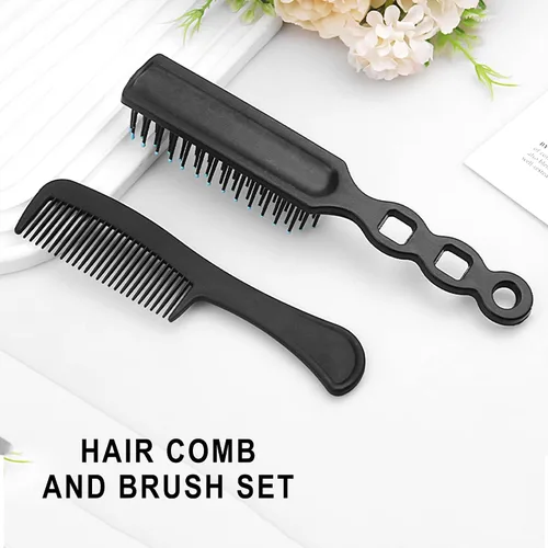 Miniatura 4 de Juego de cepillo y peine para el cabello, 100 piezas a granel para personas sin hogar envueltas individualmente, cepillo y peine ligero para mujeres