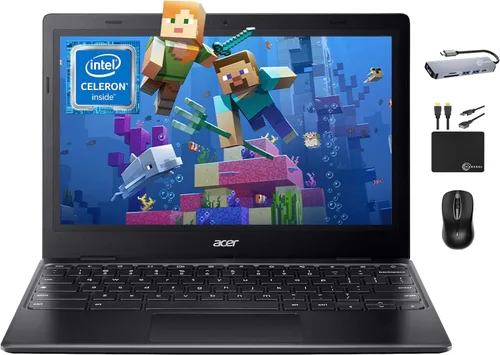 Acer Laptop Chromebook 311 para negocios estudiantiles 2025, procesador Intel N4500 de doble núcleo, pantalla HD de 11.6 pulgadas, 4 GB de RAM, 192