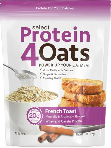 Miniatura 10 de PEScience Protein4Oats, Polvo de Proteína para Hacer Avena de Proteína de Sabor Increíble, con Suero y Caseína, Sin Gluten, Manteca de Maní y Miel
