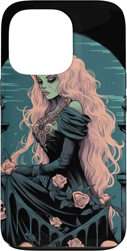 Funda para iPhone 13 Pro Gothic Girl Pastel Goth Wiccan Pagan Anime Nu Goth Grunge