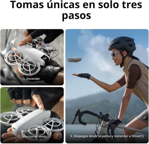 Miniatura 2 de DJI Neo, Minidron con cámara 4K UHD para adultos, dron de 135 g que te sigue, despegue con la palma, seguimiento de sujetos, QuickShots, video