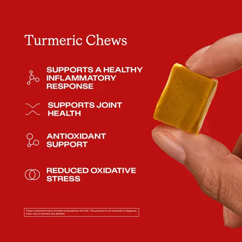 Miniatura 3 de Humann Suplemento masticable de cúrcuma – Complejo de curcumina de alta absorción clínicamente estudiado – sabor cítrico naranja – de SuperBeets
