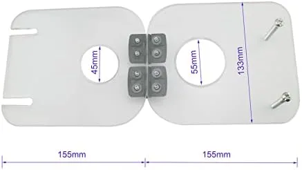 Miniatura 6 de OY Triturador de Testículos de Acrílico (Color: Transparente Tamaño: 40 mm/50 mm, 45 mm/55 mm, 50 mm/60 mm)(M)