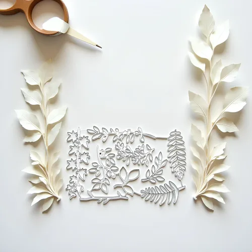 Miniatura 2 de Plantilla de metal para plantas de hojas, hierba, troqueles de corte en relieve, álbum de recortes, álbum de fotos, manualidades, troqueles