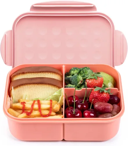 Miniatura 12 de MISS BIG® Lonchera Bento para adultos, fiambrera, a prueba de fugas, sin BPA y sin tintes químicos, para lavavajillas y microondas