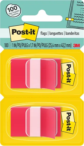 Miniatura 16 de Post-it Banderas, 50 por dispensador, paquete de 2 dispensadores, 1 pulgada de ancho, verde brillante (680-BG2)