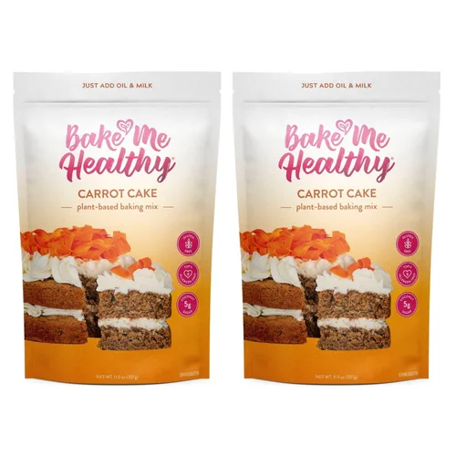 Miniatura 9 de Bake Me Healthy Mezcla para hornear brownie de chocolate amargo sin gluten, brownie vegano, sin OMG, 35% menos azúcar, apta para alérgicos, a base