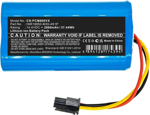 Miniatura 3 de Batería de vacío para Proscenic M8 INR18650-M30-4S1P 2600mAh