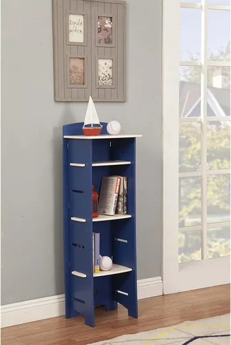 Miniatura 2 de Legaré Furniture Estantería de 3 niveles para muebles infantiles, organizador de almacenamiento con estantes ajustables para dormitorio de niños