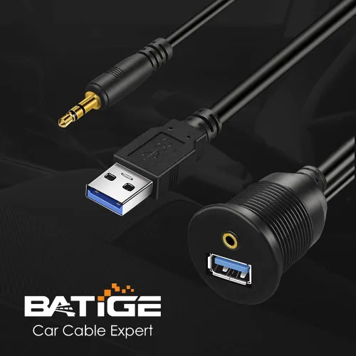 Miniatura 8 de Cable USB 3.0 y 0.138 in para montaje en coche, 3 pies