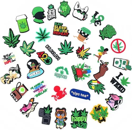 Miniatura 2 de DASDINGO Dijes de zapatos de dibujos animados para decoración de zapatos regalo de PVC pulsera de bricolaje mochila de fiesta Acrílico vidrio