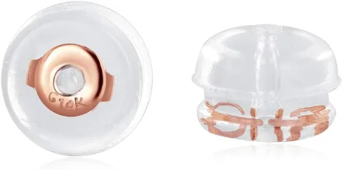Miniatura 11 de 3 pares de respaldos de arete de silicona tricolor de repuesto Cómodos respaldos de arete de goma para tachuelas Respaldos de arete planos