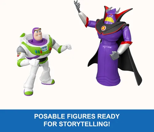 Miniatura 7 de Mattel Disney Pixar Storytellers Story Intergalactic - Paquete de 3 figuras de acción, 4 pulgadas a escala Buzz Lightyear, Zurg & Alien Posable Toys