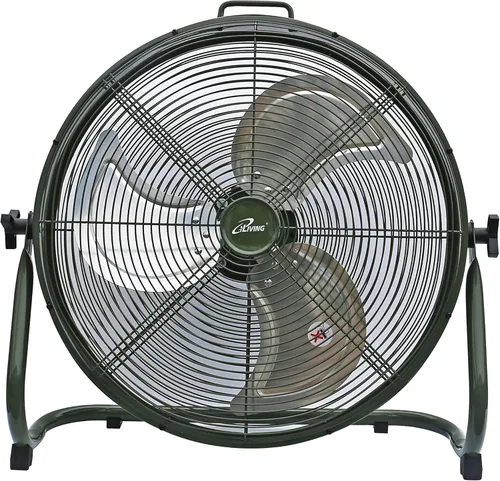 Miniatura 4 de iLiving 18" Ventilador de piso recargable con batería para acampar, ventilador portátil de alta velocidad para exteriores con aspas de metal
