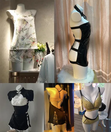 Miniatura 2 de Vestido femenino de medio cuerpo con forma de torso para lencería, soporte de maniquí para exhibición de ropa, tienda al por menor de maniquí