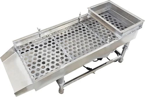 Miniatura 9 de TECHTONGDA Máquina de tamiz lineal eléctrica de tamiz vibratorio recto Máquina de tamiz de acero inoxidable de una capa un motor 0.020 in