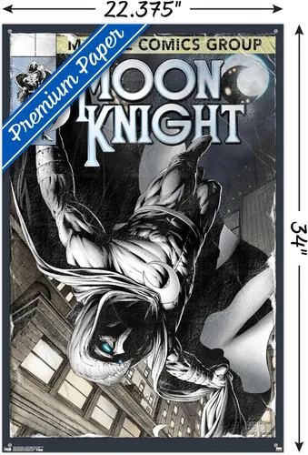 Miniatura 3 de Marvel Comics - Póster de pared con alfileres de empuje - Caballero de la Luna #194