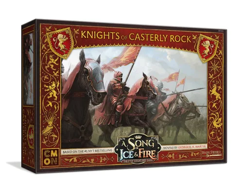 Una canción de hielo y fuego - Caja de unidades de juego de mesa Knights of Casterly Rock | Juego de estrategia para adolescentes y adultos | A
