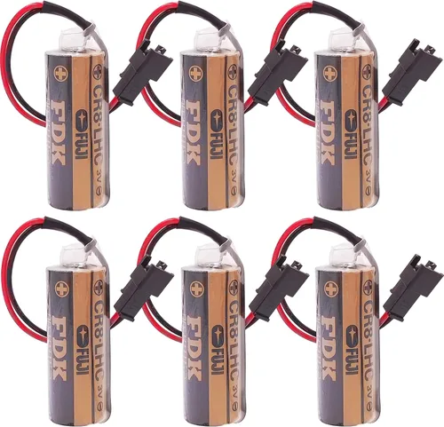 Paquete de 6 baterías de litio CR8 LHC de 3 V 3000 mAh para Fuji FDK CR8.LHC 17430, Toto CR8-LHC TH559EDV410R, TOTO THP3053 baterías de respaldo