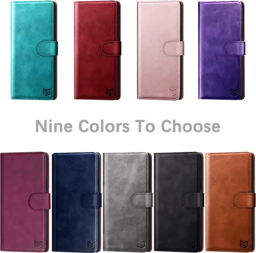 Miniatura 2 de SUANPOT Para Samsung Galaxy A52 4G & 5G Funda de cuero cartera con RFID titular de la tarjeta de crédito Flip Folio Book Phone Case Funda a prueba