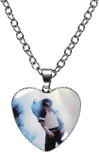 Miniatura 4 de Collar con dije de rey bailarín chapado en plata de ley 925 "Michael Jackson", Metal