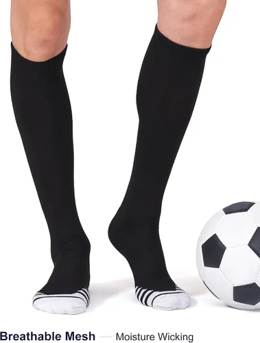 Miniatura 2 de FITRELL Paquete de 2/3 calcetines de béisbol y sóftbol para niños, jóvenes, hombres y mujeres, calcetines altos hasta la rodilla (varios colores)