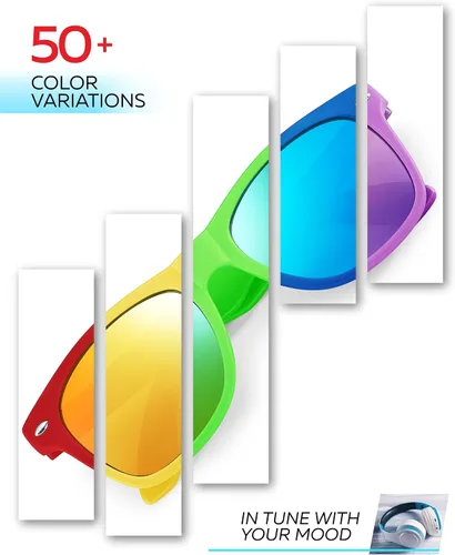 Miniatura 18 de Retro Rewind Lentes de sol para niños y niñas de 3 a 12 años, inastillables, UV400, lentes de sol para niños pequeños