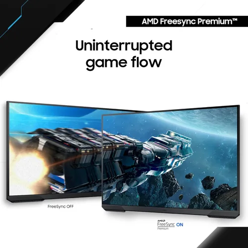 Miniatura 5 de SAMSUNG Odyssey G51C Series QHD Monitor para juegos de 27 pulgadas, 165 Hz, 1 ms, pantalla VESA HDR10, AMD FreeSync Premium, ecualizador negro