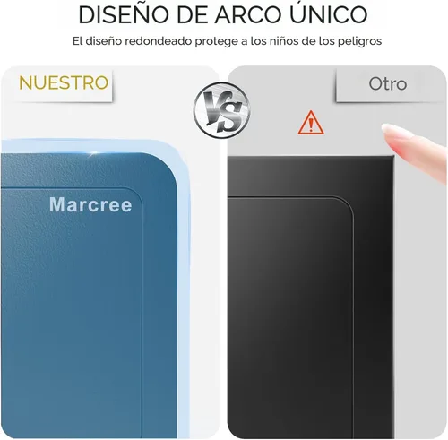 Miniatura 3 de Marcree Caja fuerte de 0.23 cachorros, pequeña caja fuerte con llave, mini caja fuerte para el hogar para dinero, monedas y efectivo, cajas fuertes