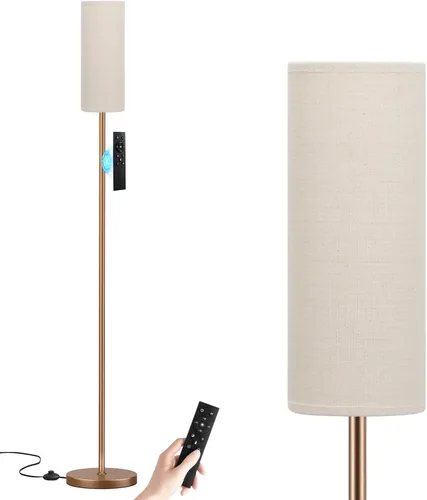 Miniatura 16 de Ambimall Lámparas de pie de 64 pulgadas para sala de estar con control remoto y colores regulables continuos, temperatura y brillo, lámpara de pie